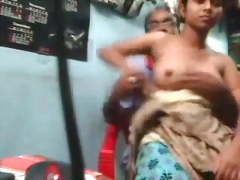 Desi Couple Getting Cozy In a Shop